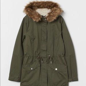 H&M Olive Green Women’s Parka Size 14 (Large)